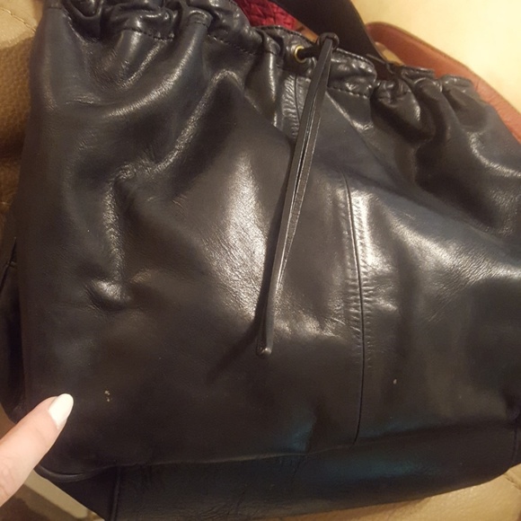 Francesco Biasia black leather shoulder bag - Picture 7 of 8